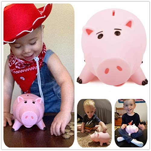 Creamily Toy Story Hamm Hucha Hucha de plástico Rosa Piggy de Plástico HDE Cumpleaños de Niños con Lindo Paquete