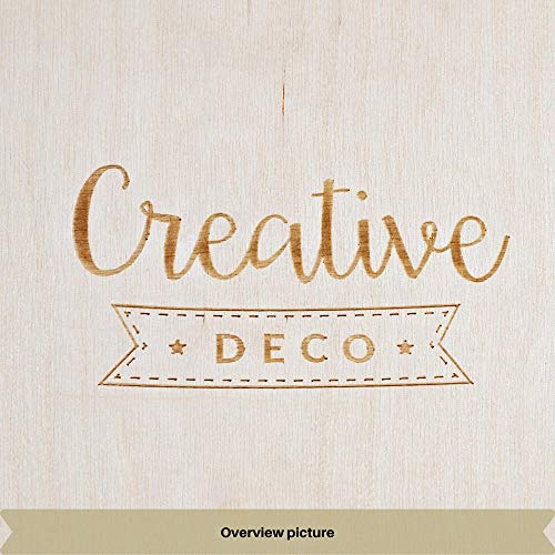 Creative Deco 20 x Tablero Contrachapado | 500 x 300 x 3 mm (+/- 0.5mm) | Madera Maciza Abedul para Bricolaje, Manualidades | Ideal para Pirograbado, Corte por Laser, CNC Router, Modelado, Calado