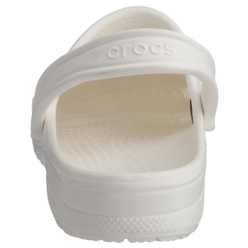 crocs Baya - Zuecos de material sintético unisex, color blanco, 45-46