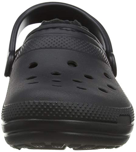 Crocs Classic Lined Clog, Zuecos Unisex Adulto, Negro (Black/Black), 39/40 EU