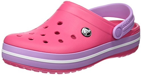 Crocs Crocband U, Zuecos Unisex Adulto, Rosa (Paradise Pink-Iris), 37-38 EU