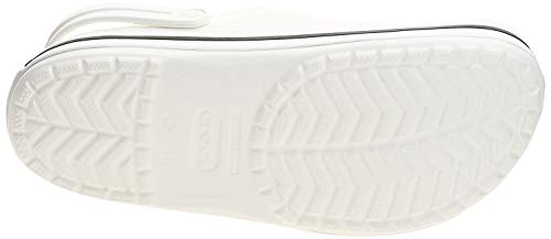 Crocs Crocband, Zuecos Unisex Adulto, Blanco White, 37/38 EU