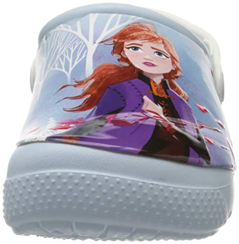 Crocs Funlab Disney Frozen 2 Clog Kids, Zuecos Unisex Niños, Azul (Mineral Blue 4jq), 34/35 EU