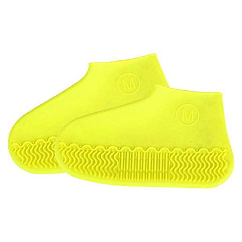 Cubierta del Zapato, Cubrecalzado, Cubierta del Zapato Impermeable, Funda de Silicona para Zapatos con Suela Antideslizante, Lavable Cubierta del Zapato Reutilizable Para Días de Lluvia y Nieve-L