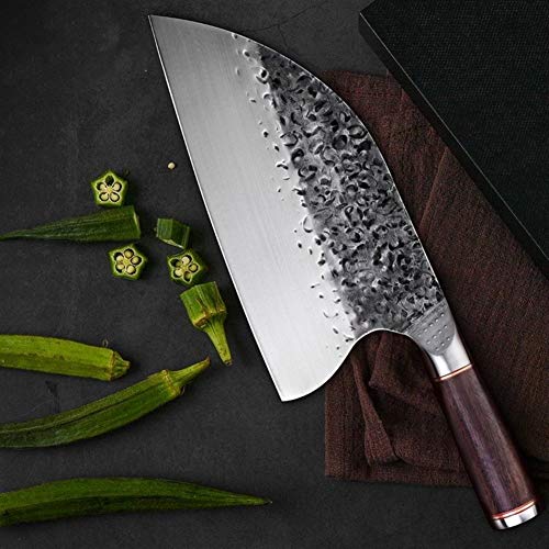 Cuchillo de cocina Cuchillo de carnicero de acero inoxidable 5CR15MOV Chop china Cleaver cuchillo de cocina Chef herramientas con mango de madera de cocción Herramientas de cocina