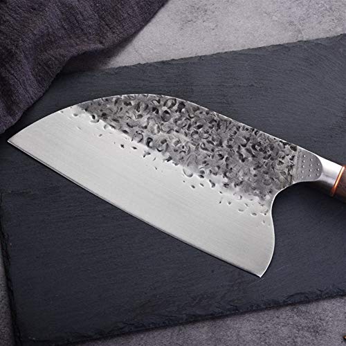 Cuchillo de cocina Cuchillo de carnicero de acero inoxidable 5CR15MOV Chop china Cleaver cuchillo de cocina Chef herramientas con mango de madera de cocción Herramientas de cocina