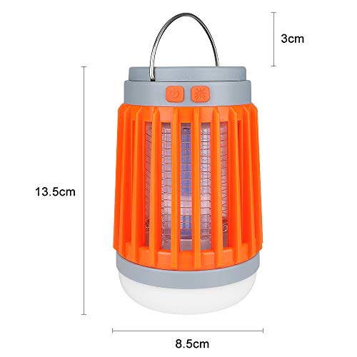 CWWHY Linterna Y Linterna LED para Matar Mosquitos Portátiles 3 En 1, Recargable A Prueba De Agua, Equipo De Campamento Compacto Portátil para El Hogar Y El Exterior