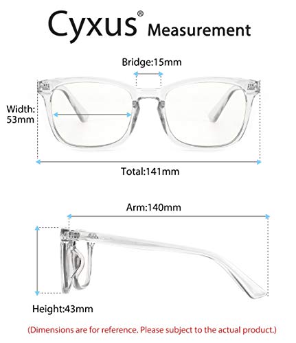 Cyxus Gafas con Filtro de luz Azul bloqueo de luz azul, Gafas con Filtro - Anti Luz Azul para Ordenador, Anti-reflejantes para Hombre y Mujer