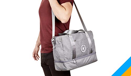 Daabliz - Bolsos 40x20x25 Ryanair y Vueling - Bolsa Viaje/Maleta De Cabina Hombre Mujer Juvenil - Viajes Negocios Diaria Casual - Gran Capacidad 20l, Mochila Antirrobo, Impermeable (Gris)