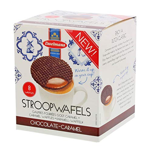 Daelmans Galletas Chocolate Caramel Stroopwafels in Cube Box