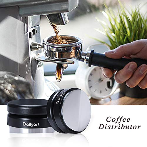 Dailyart Distribuidor de café con base convexa de una sola línea para nivelar café polvo herramienta barista, 58 mm, acero inoxidable 304, resistente al óxido