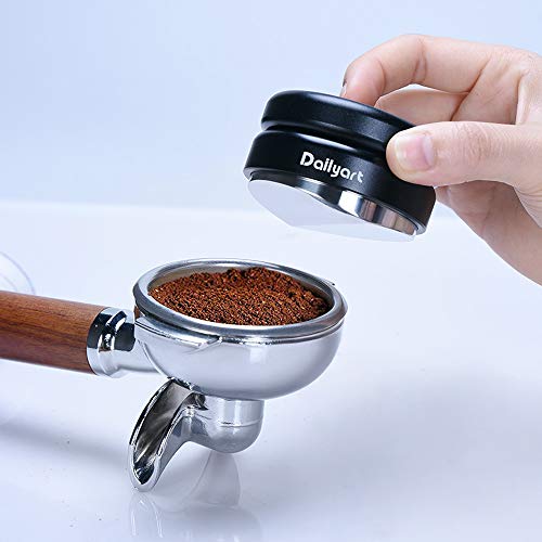 Dailyart Distribuidor de café con base convexa de una sola línea para nivelar café polvo herramienta barista, 58 mm, acero inoxidable 304, resistente al óxido