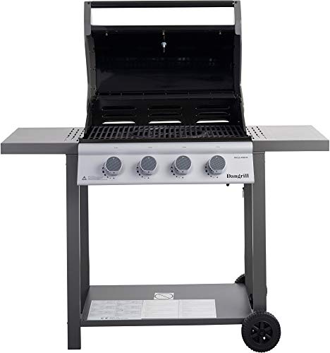 Dangrill - Barbacoa de gas 4 quemadores Frigg Design Danese BBQ con sistema Grill Flex