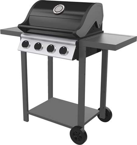 Dangrill - Barbacoa de gas 4 quemadores Frigg Design Danese BBQ con sistema Grill Flex