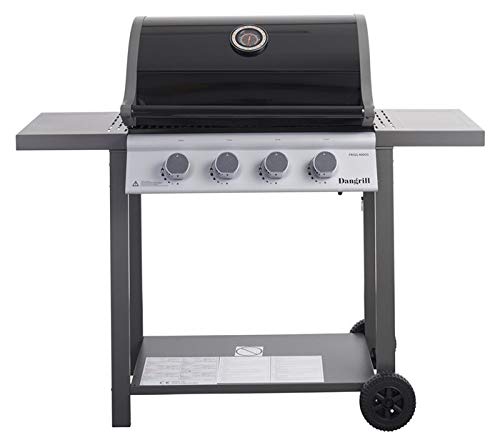 Dangrill - Barbacoa de gas 4 quemadores Frigg Design Danese BBQ con sistema Grill Flex