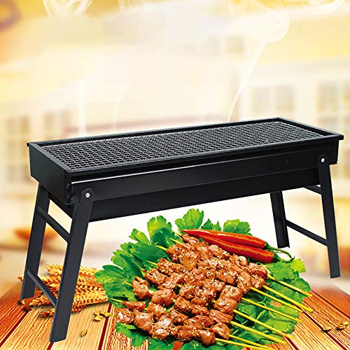 DDTLP Barbacoa al Aire Libre Plegable grilleador de carbón Barbacoa portátil hogar Horno Grilling Box