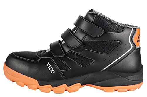 DDTX Botas de Seguridad Hombre (Puntera Compuesta,Entresuela de Kevlar,Aislamiento) Zapatos de Trabajo de Electricista Cómodas Transpirables Negro Talla 40