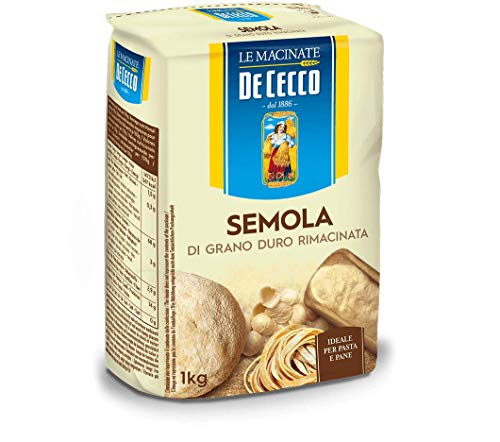 De Cecco - sémola de trigo duro - Semola di grano duro rimacinata (12 x 1 kg)