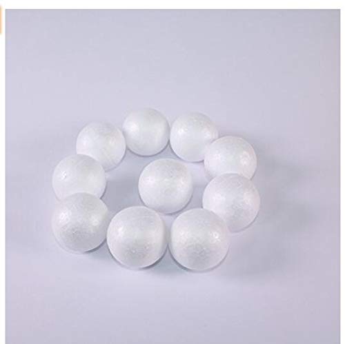 De la espuma Hemore 10 bolas de poliestireno 50mm Pack decorativo 10 bola de 5CM