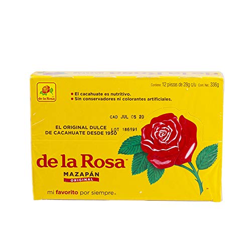 DE LA ROSA - Mazapan Original de México - Dulce de Cacahuate, 336g