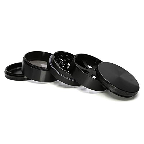 De Metal De 4 Piezas De La Trituradora De Trituración Condimento Sal De Grano De Café Extraíble Portátil Que Se USA For El Hogar Cocina De Diámetro 63 Mm