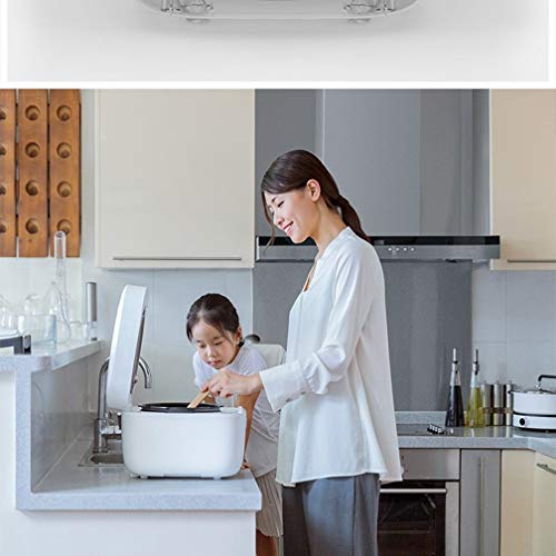 De presión eléctrica Cocinas 5L de gran capacidad olla a presión inteligente de control App reserva automática olla a presión de temporización (Color : White, Size : US plug)