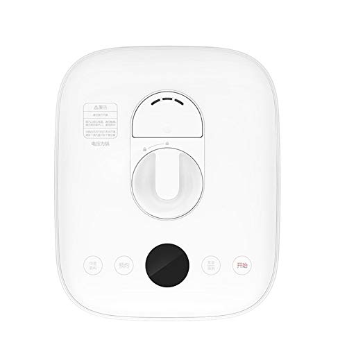 De presión eléctrica Cocinas 5L de gran capacidad olla a presión inteligente de control App reserva automática olla a presión de temporización (Color : White, Size : US plug)