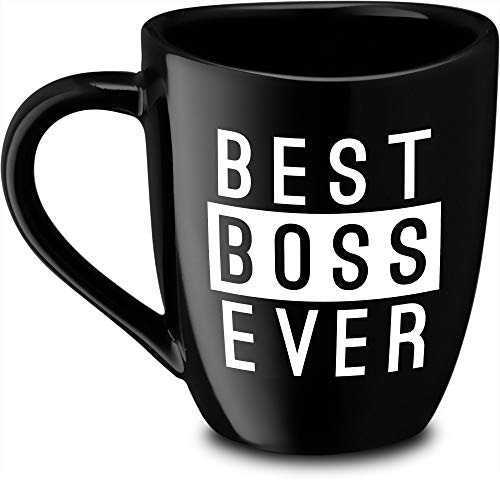 Decodyne Best Boss Ever - Taza de café, diseño divertido