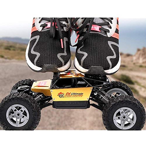 Decoración de escritorio de oro de la aleación de control remoto de camiones 4x4 Profesional muelle del amortiguador pie grande de vehículos de alta velocidad Off Road RC coche de juguete eléctrico re