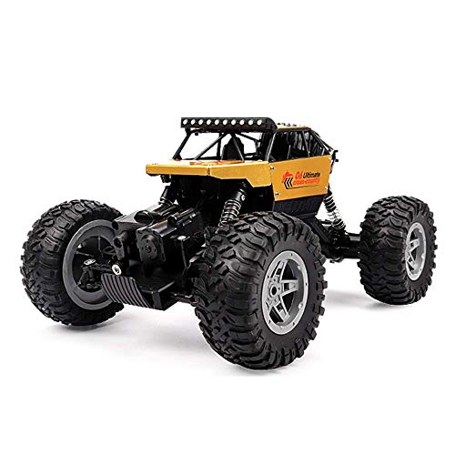 Decoración de escritorio de oro de la aleación de control remoto de camiones 4x4 Profesional muelle del amortiguador pie grande de vehículos de alta velocidad Off Road RC coche de juguete eléctrico re