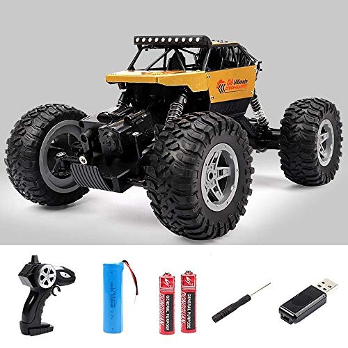 Decoración de escritorio de oro de la aleación de control remoto de camiones 4x4 Profesional muelle del amortiguador pie grande de vehículos de alta velocidad Off Road RC coche de juguete eléctrico re