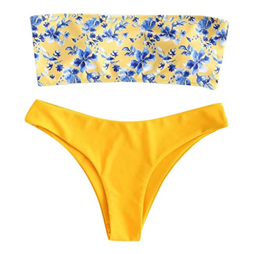 DedSecQAQ Moda De Las Mujeres Impresión Bikini Hacer Subir Almohadilla Trajes de baño Traje de baño Ropa de Playa Conjunto Bikini Copa Grande