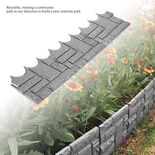 Delaman Cerca de Ladrillo Simulado 6pcs PVC Jardín Cemento Cerca Piedra Molde Flor de Hormigón Patio Césped Molde Fabricante