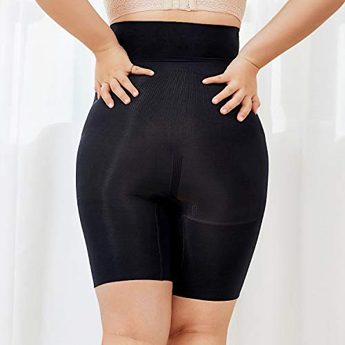 DELIMIRA Faja Reductora Ropa Interior Cintura Alta Pantalones Moldeadores para Mujer Negro 40