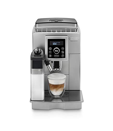 De'longhi ECAM 23.460.SB - Cafetera Supe automática (15 bares de presión, sistema cappuccino automático, depósito de agua extraíble 1.8 L, panel LCD, limpieza automática) Plata/Negro