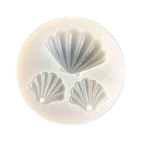 Demarkt Molde de Silicona de Concha Epoxi Moldes de Horneado Reutilizables Perfecto Para Que Hagas 6CM*1.2CM 1PCS