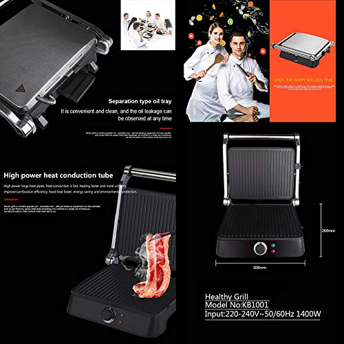 Demo Gran Fit Grill - Versátil Plancha, Barbacoa Caliente Plate y Toastie máquina con un Mejor Recubrimiento Antiadherente-Speedy y se calientan con Placas de Recubrimiento Antiadherente