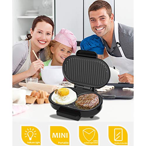 Demo Gran Fit Grill - Versátil Plancha, Huevo Hamburguesa de la máquina con la Mejora de Revestimiento Antiadherente y se calientan Speedy con Placas de Revestimiento Antiadherente fácil Limpieza