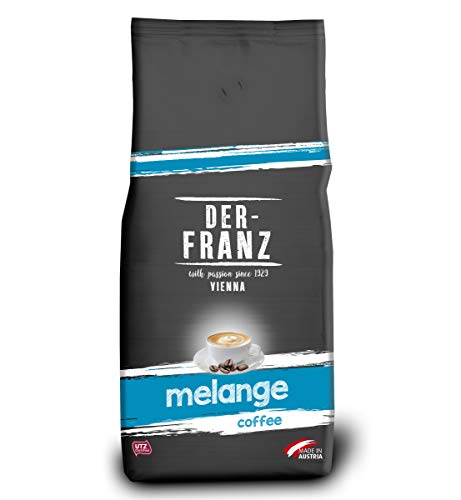 Der-Franz - Café Melange con certificación UTZ, en grano, 1000 g