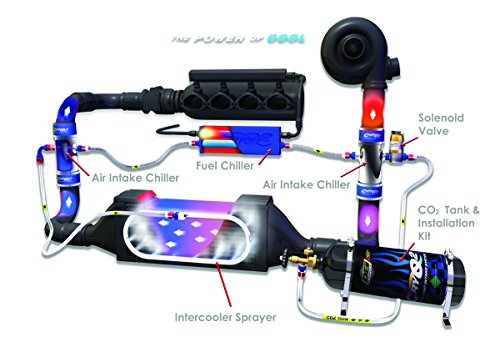 Design Engineering 080131 CryO2 - Pulverizador interenfriador de montaje frontal, 8 x 4 pulgadas