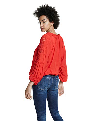 Desigual Blus_Venecia, Rojo (Borgoña 3007), Medium para Mujer