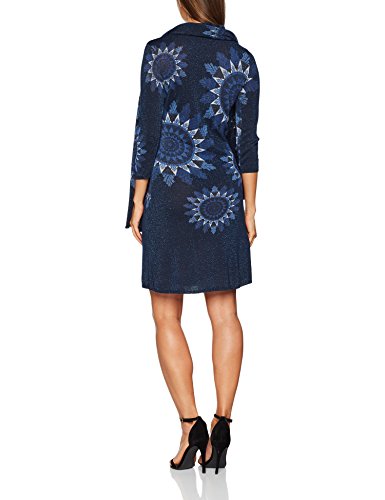 Desigual Vest_Helen Vestido, Azul (Navy 5000), Medium para Mujer