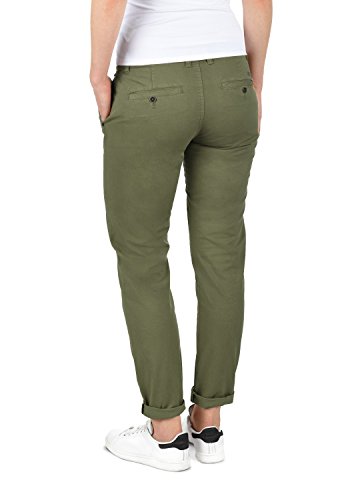 Desires Jacqueline Pantalón Chino Pantalón De Tela para Mujer con Cinturón De 100% Algodón Slim-Fit, tamaño:36, Color:Ivy Green (3797)