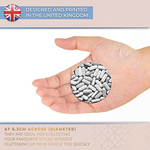 Destination Vinyl Ltd Awesome Imán para nevera, frigorífico BW – Pastillas doctor enfermera farmacéutico para oficina, gabinete y pizarra blanca, pegatinas magnéticas, 42041