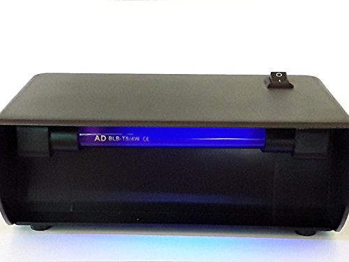 Detector de billetes falsos UV, medidor de billetes falsos pequeños, con lámpara UV, dispositivo de mesa extremadamente compacto