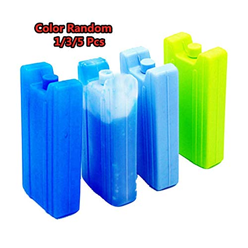 Deyan Bloques de Hielo Reutilizables de congelación Bloques de enfriamiento Ideales para Bloques de Hielo de Picnic para Bolsas frías Loncheras(5-5Pcs)