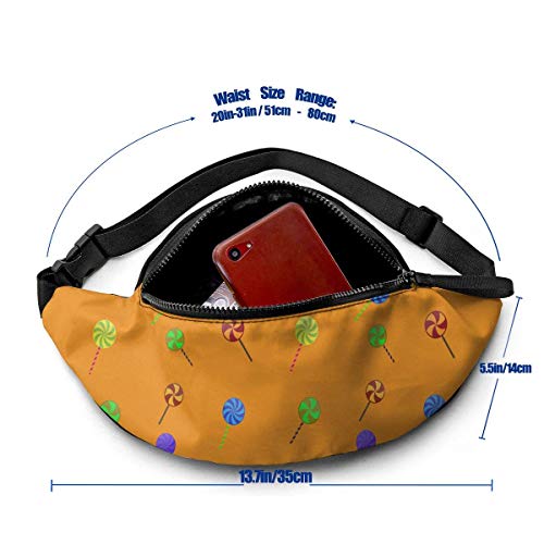 DFCC Riñonera en rodajas GreenFanny Pack para Puerta, Viaje, Senderismo, festivel, cinturón Ajustable para Hombres y Mujeres