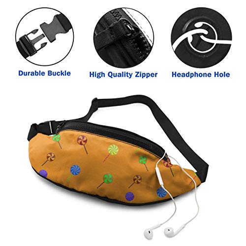 DFCC Riñonera en rodajas GreenFanny Pack para Puerta, Viaje, Senderismo, festivel, cinturón Ajustable para Hombres y Mujeres