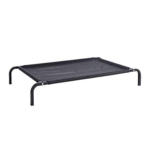 Dibea DB00361, Cama para Perros, Tejido en Textilene, (M) 106 x 62 x 15 cm, Negro