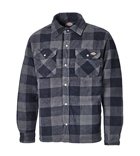 Dickies - Camisa térmica acolchada para trabajo, S, azul